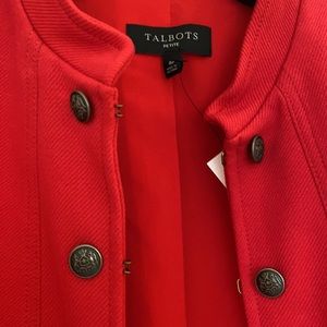 Talbots red blazer jacket